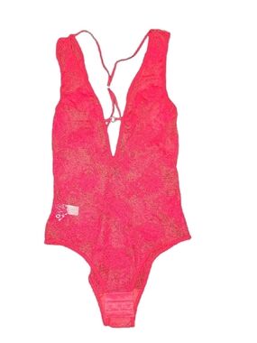 Red Lace One-Piece Bodysuit